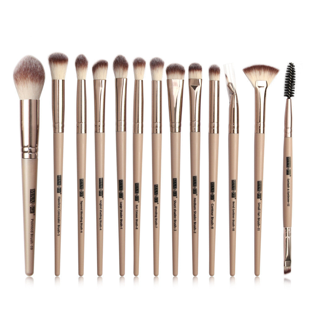 Venta Directa de Fábrica Maange Nuevo Producto Juego de 13 Brochas de Maquillaje de Ojos Brochas de Sombra de Ojos Herramientas de Belleza Venta Caliente