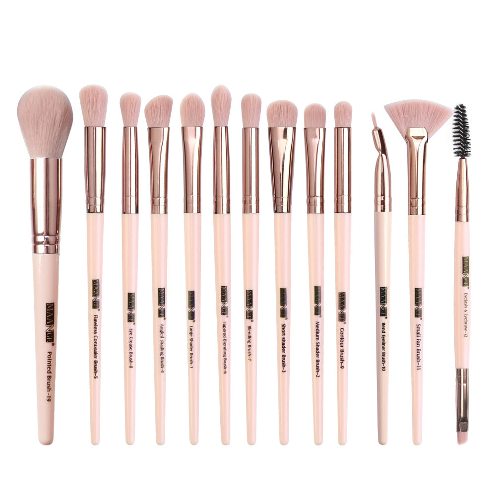 Venta Directa de Fábrica Maange Nuevo Producto Juego de 13 Brochas de Maquillaje de Ojos Brochas de Sombra de Ojos Herramientas de Belleza Venta Caliente