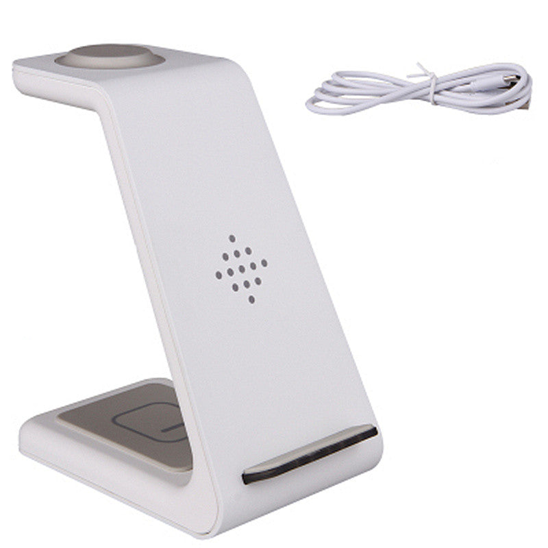 Cargador inalámbrico compatible con iPhone 12, soporte de carga tres en uno, base de carga rápida iWatch 6