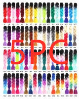 Trenzas de cabello sintético de colores Ombre Extensiones de cabello para trenzar 24 pulgadas 100 g
