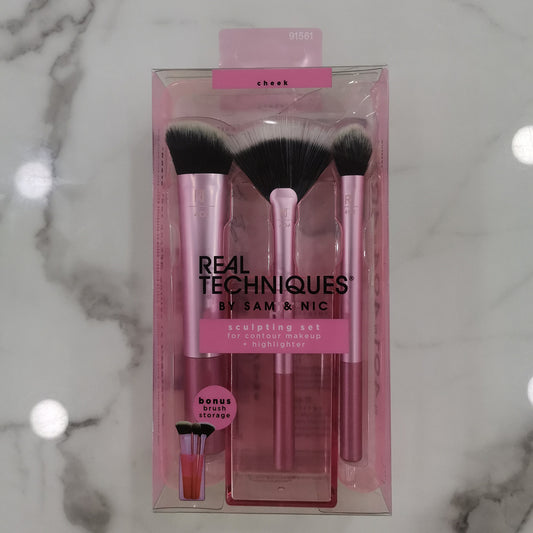 Nuevo set de brochas de maquillaje REAL T, 5 unidades, herramientas de maquillaje