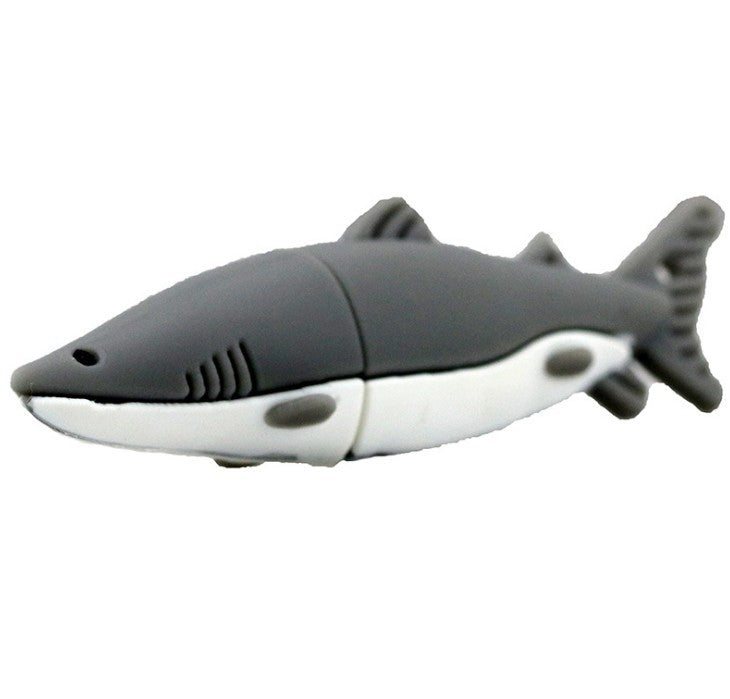Unidad flash USB de tiburón de dibujos animados Unidad flash USB de animación de simulación creativa 8g16g Animales marinos