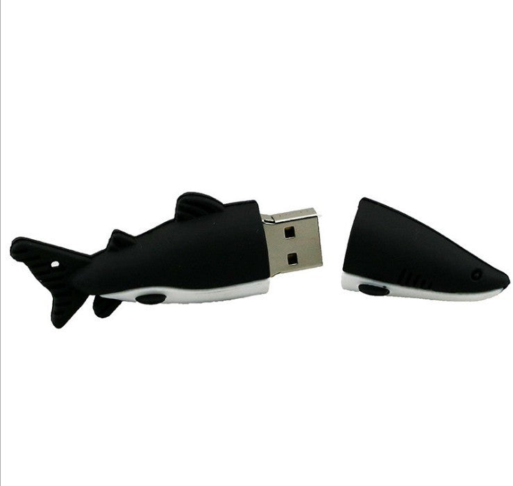 Unidad flash USB de tiburón de dibujos animados Unidad flash USB de animación de simulación creativa 8g16g Animales marinos