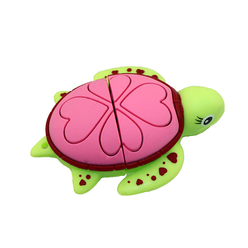 Unidad flash USB de tortuga de dibujos animados creativa