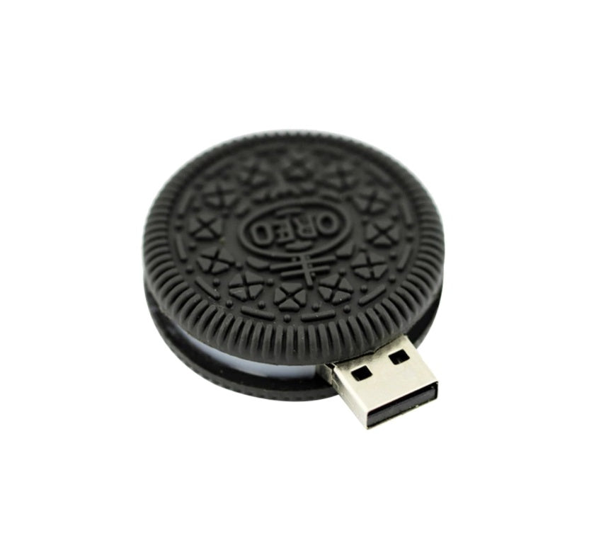 Memoria USB con forma de galleta sándwich, un regalo creativo