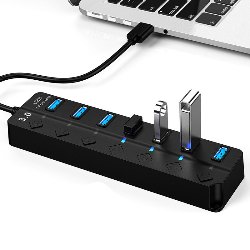 Concentrador USB 3.0 de alta velocidad con 7 puertos