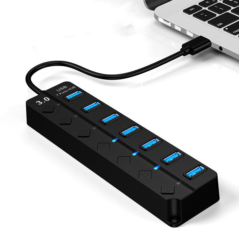 Concentrador USB 3.0 de alta velocidad con 7 puertos