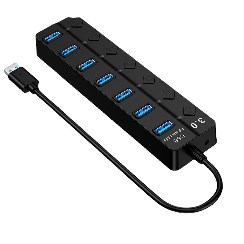 Concentrador USB 3.0 de alta velocidad con 7 puertos