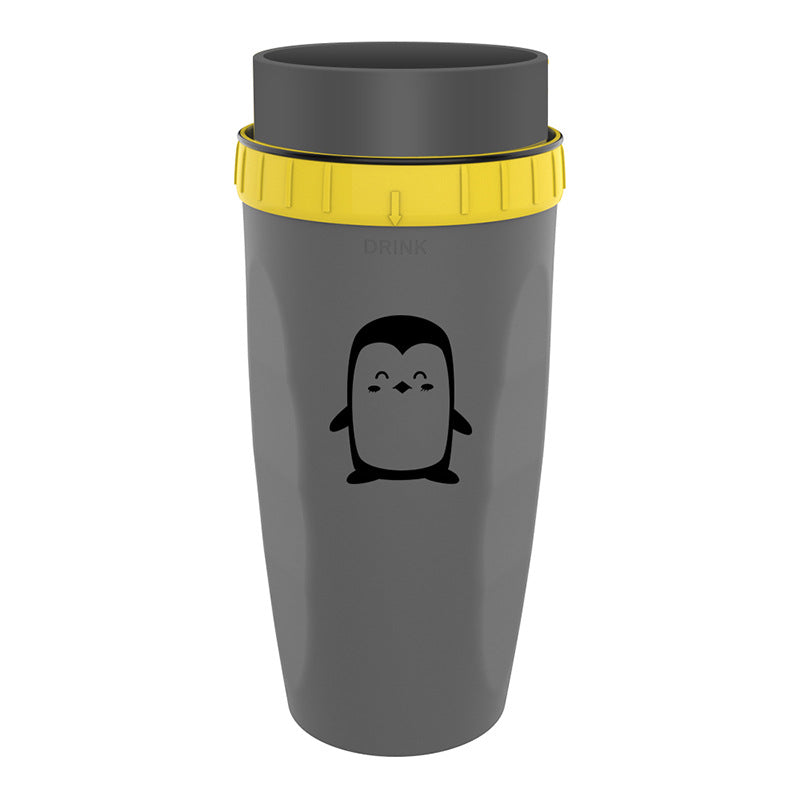 Taza de viaje sin tapa Twist Cup, taza portátil, vaso de doble aislamiento, botella de agua con pajita para niños y adultos