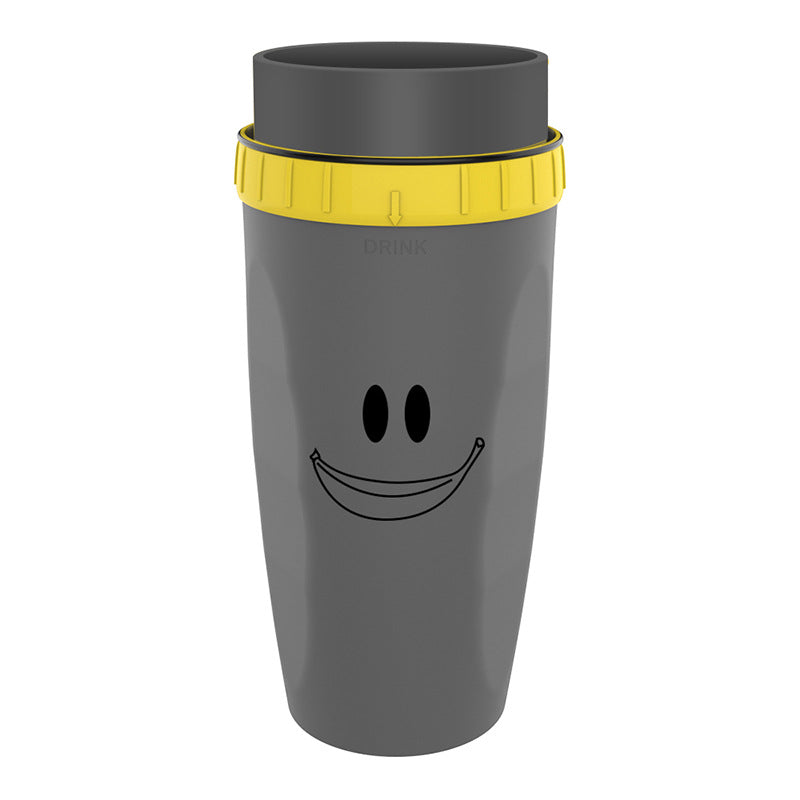 Taza de viaje sin tapa Twist Cup, taza portátil, vaso de doble aislamiento, botella de agua con pajita para niños y adultos