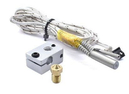 Accesorios para impresora 3D, nuevo tubo de calentamiento de alta temperatura E3DV6 12V 24V50WHT NTC100K, kit de calentamiento