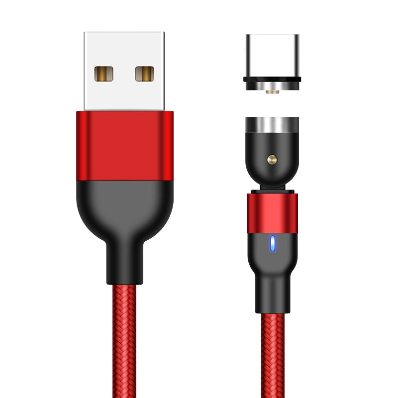 Cable de datos magnético con rotación de 540 grados y 180 grados, cable de carga, succión ciega, cable magnético doblado tres en uno