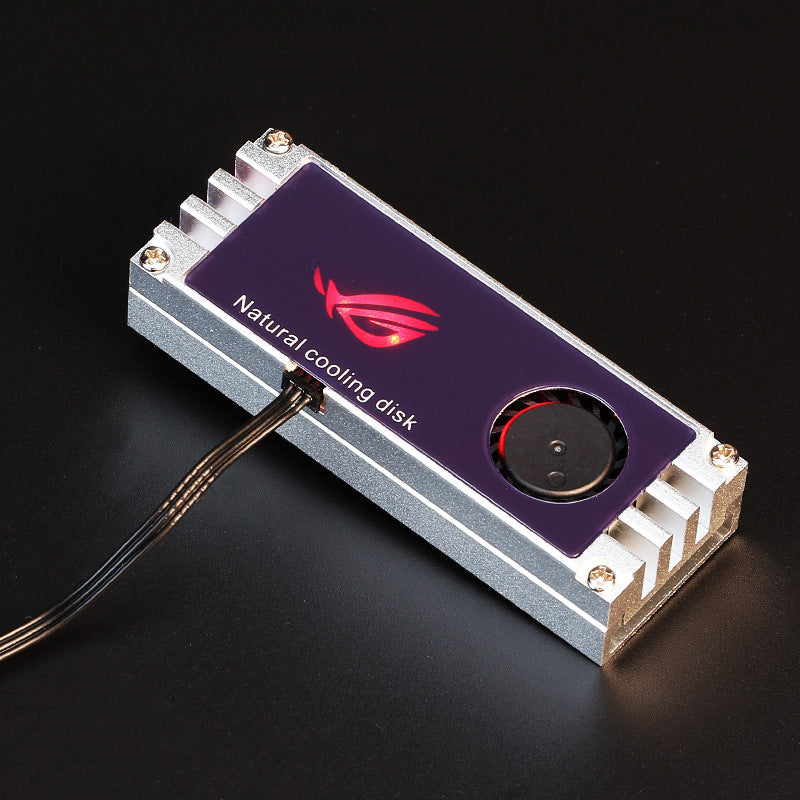 Disipador para unidad de estado sólido M.2, armadura M.2 SSD NVMe, refrigeración activa Turbo para disco duro de ordenador de sobremesa