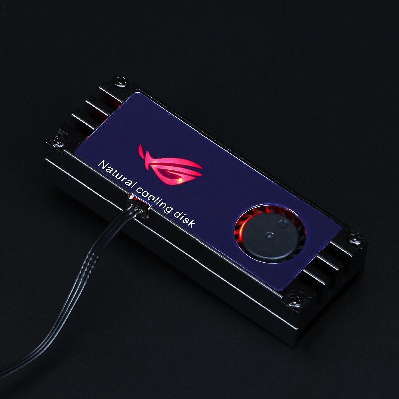 Disipador para unidad de estado sólido M.2, armadura M.2 SSD NVMe, refrigeración activa Turbo para disco duro de ordenador de sobremesa