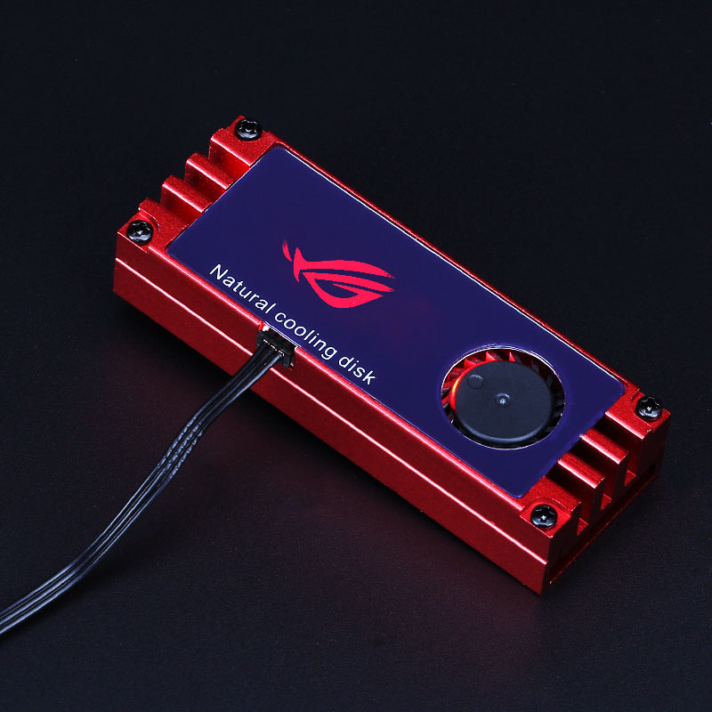 Disipador para unidad de estado sólido M.2, armadura M.2 SSD NVMe, refrigeración activa Turbo para disco duro de ordenador de sobremesa