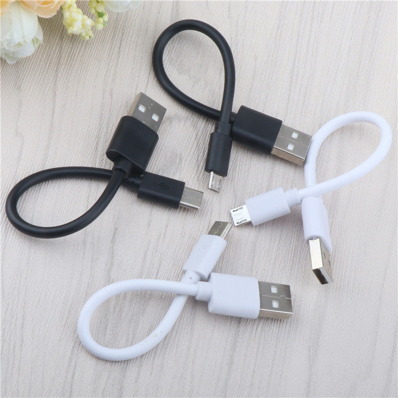 Cable micro USB corto de 15 cm, cables de carga rápida para teléfonos móviles tipo C