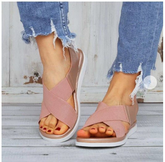 British wind flat sandals