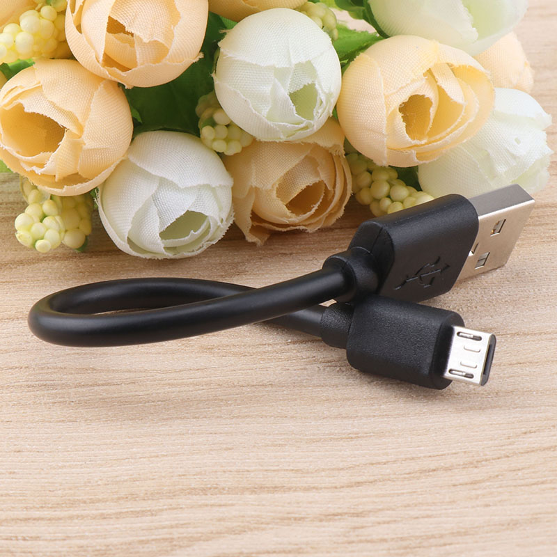 Cable micro USB corto de 15 cm, cables de carga rápida para teléfonos móviles tipo C