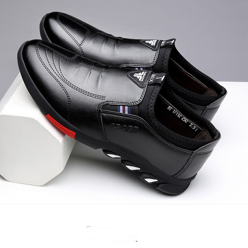 Zapatos de cuero para hombre, de cuero, primavera, nuevos, de negocios, casual, suaves
