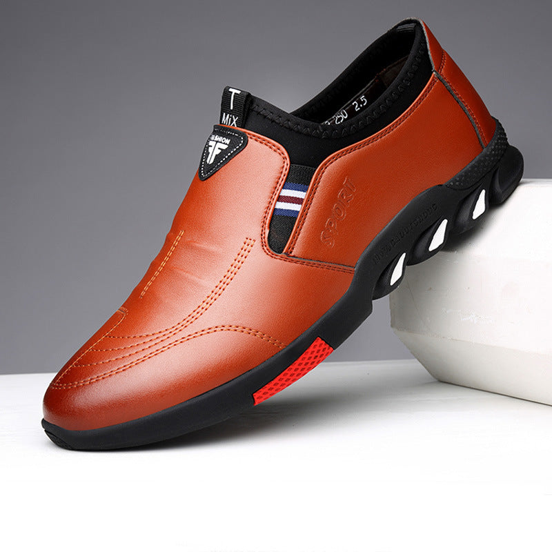 Zapatos de cuero para hombre, de cuero, primavera, nuevos, de negocios, casual, suaves