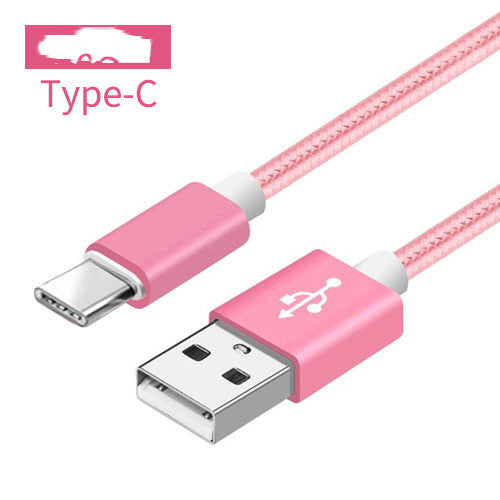 Compatible con Apple, cable de datos trenzado de nylon V8 cable de carga