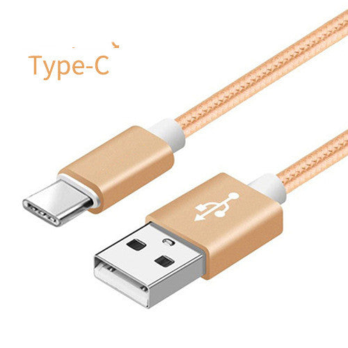 Compatible con Apple, cable de datos trenzado de nylon V8 cable de carga