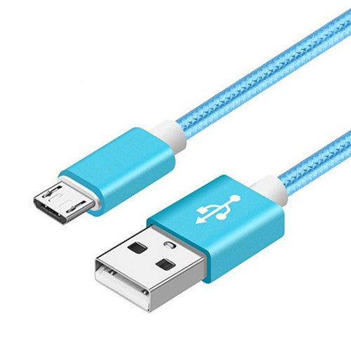 Compatible con Apple, cable de datos trenzado de nylon V8 cable de carga