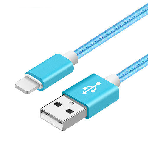 Compatible con Apple, cable de datos trenzado de nylon V8 cable de carga