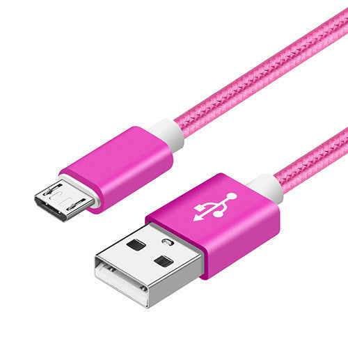 Compatible con Apple, cable de datos trenzado de nylon V8 cable de carga