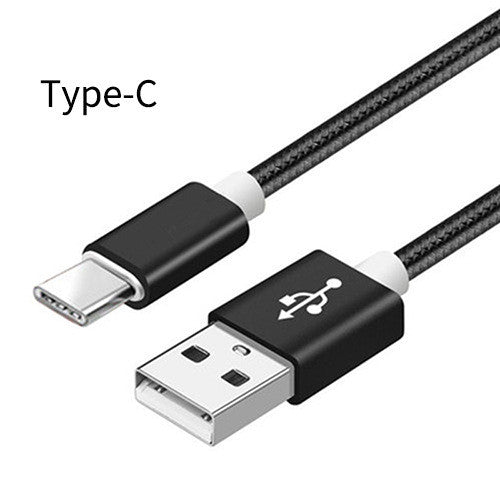 Compatible con Apple, cable de datos trenzado de nylon V8 cable de carga