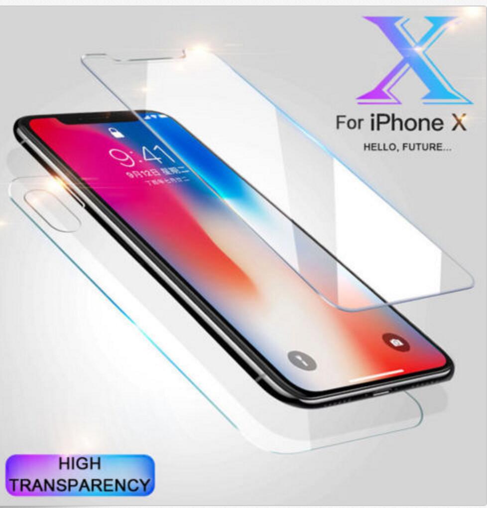 Compatible con Apple, para iPhone 12 11 Xs Max 7 8 6 Protector de pantalla de cristal templado