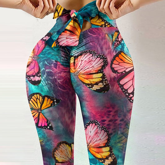 Pantalones de Yoga Elásticos para Mujer con Efecto Push-Up Mallas Deportivas de Fitness
