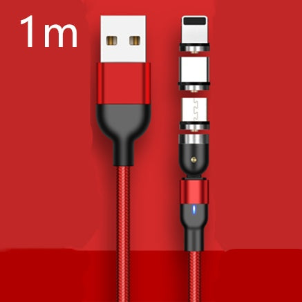 Cable de datos magnético con rotación de 540 grados y 180 grados, cable de carga, succión ciega, cable magnético doblado tres en uno