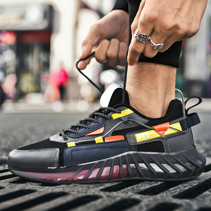 Zapatillas de hombre de verano transpirables, suela blanda, absorción de impactos