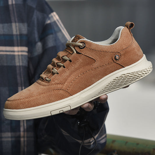 Zapatos casuales nuevos para hombres, tendencia versátil, zapatos de tabla estilo británico para estudiantes