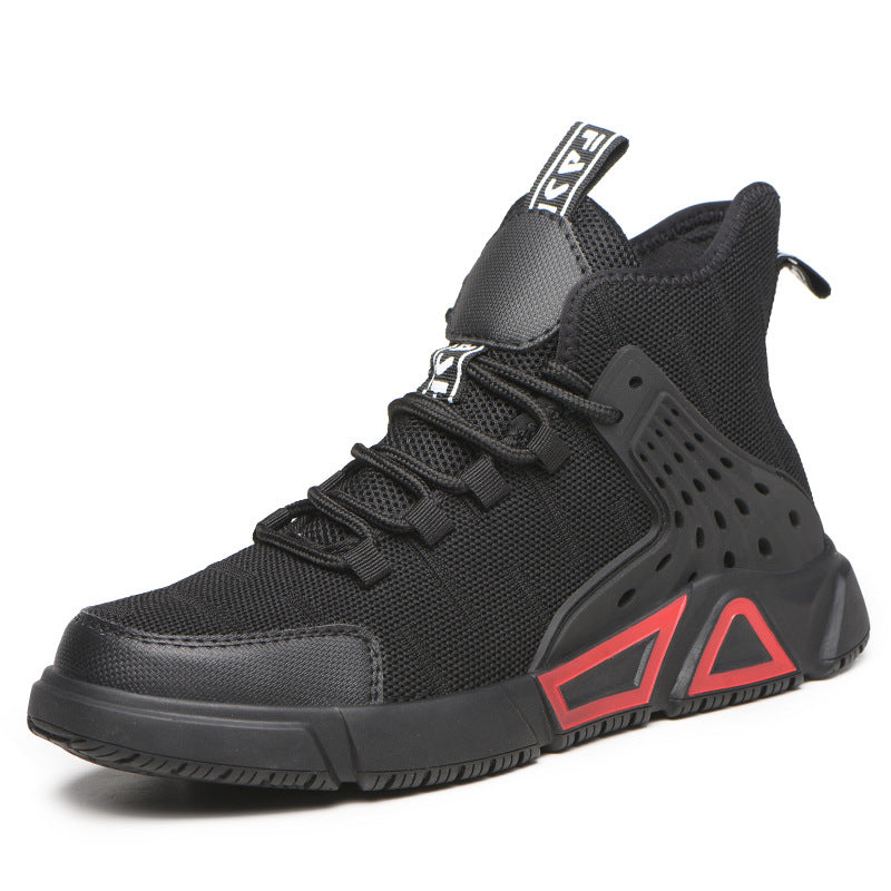 Zapatos de seguridad laboral, zapatos de seguridad con puntera de acero para hombre, zapatos de protección informales