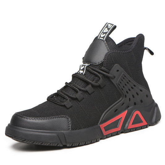 Zapatos de seguridad laboral, zapatos de seguridad con puntera de acero para hombre, zapatos de protección informales