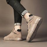 Zapatillas de deporte retro británicas para hombre que aumentan la altura