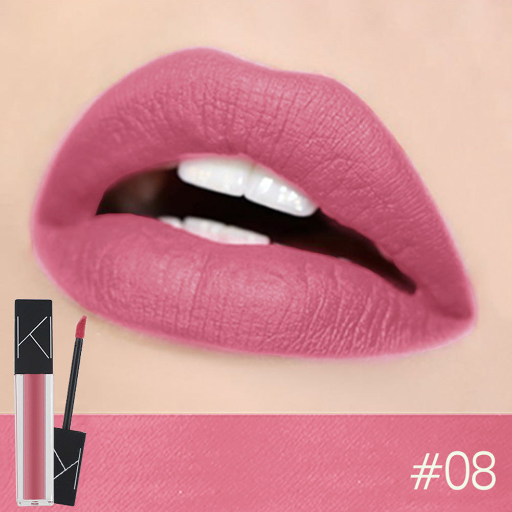 KIMUSE Maquillaje Labial Líquido Mate Suave Lápiz Labial Mate Impermeable Cosmético Maquillaje Labial Larga Duración Lápiz Labial Mate Maquillaje