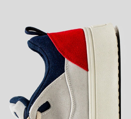 Zapatillas de skate de hombre de suela gruesa y corte bajo
