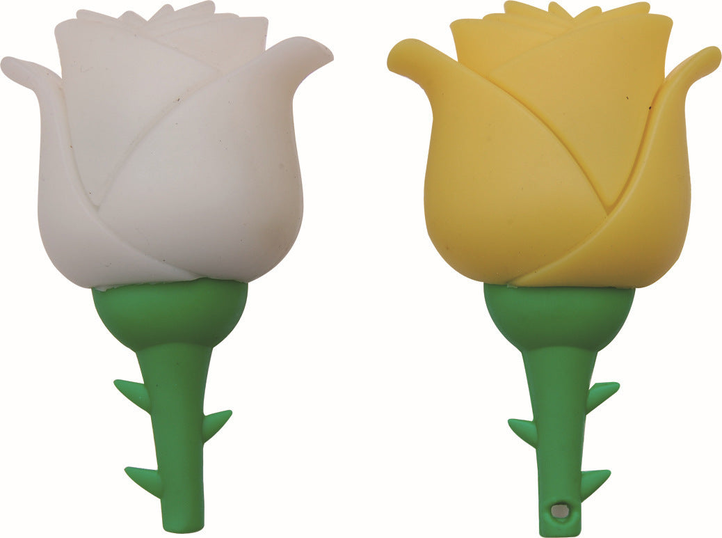 Unidad flash USB con forma de rosa, de dibujos animados, bonita, creativa, con personalidad a la moda