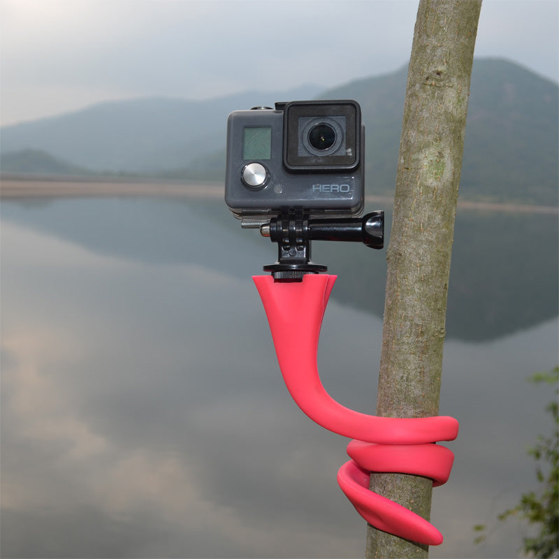 Soporte para teléfono móvil con forma de pulpo serpiente