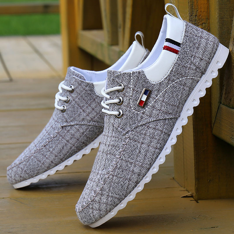 Zapatos de hombre de otoño, zapatos de niño, mocasines, zapatos de tela antiguos de Pekín