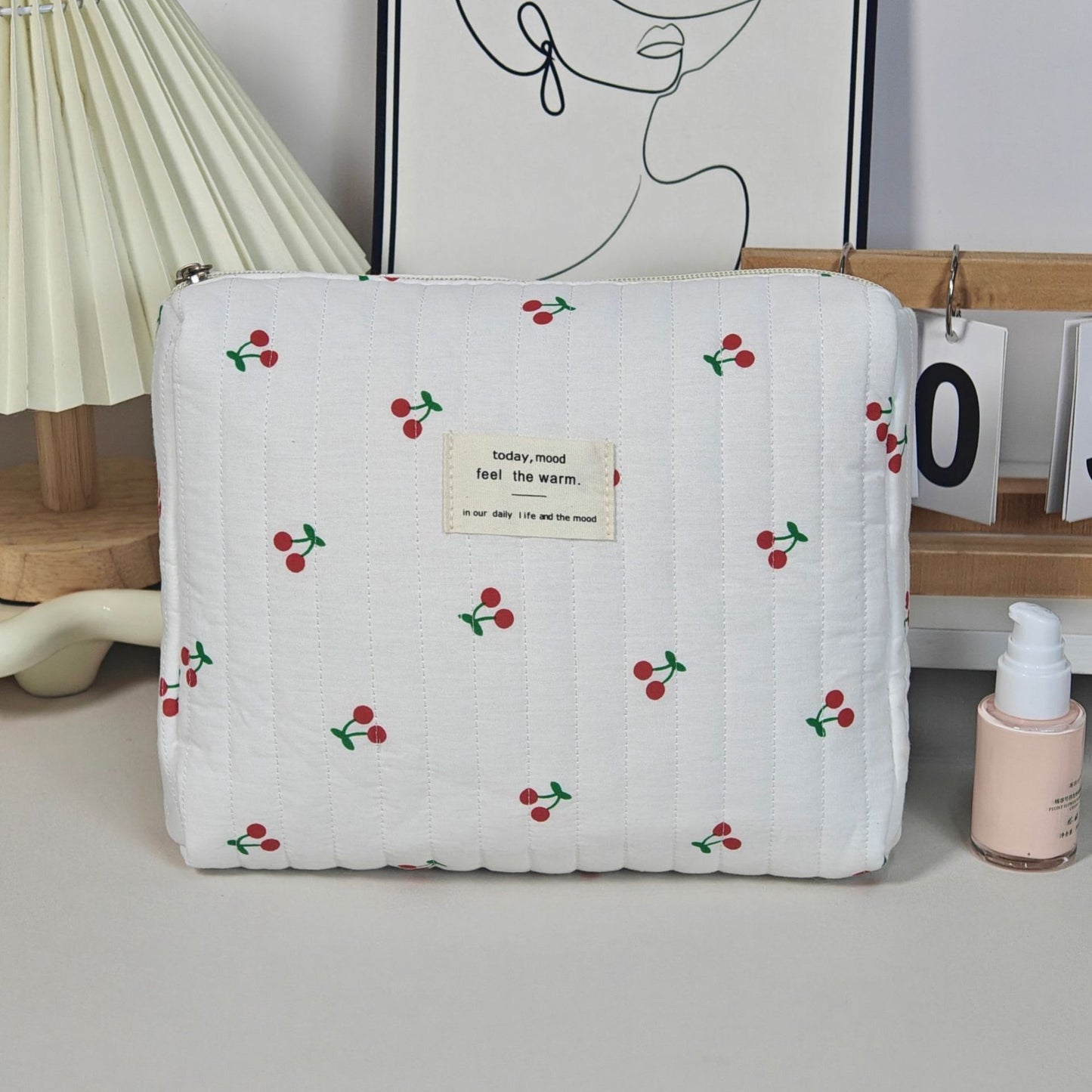 Bolsa de Almacenamiento Portátil de Gran Capacidad para Maquillaje de Mujer