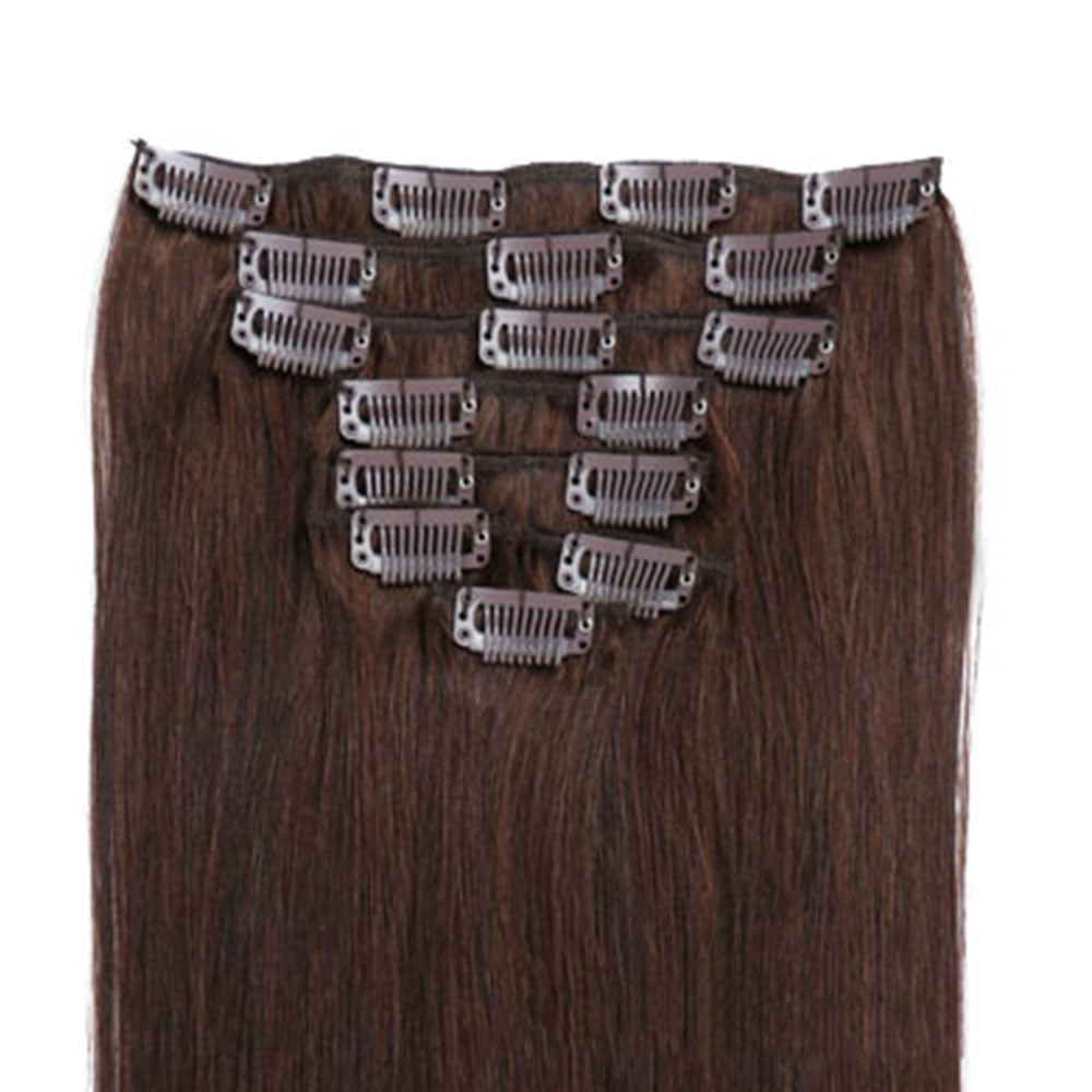 Peluca en vivo de extensión de cabello que no deja marcas