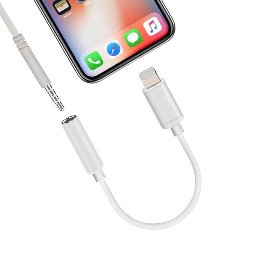 Adaptador de audio compatible para adaptador de audio 2 en 1 Lightning a 3,5 mm 78X