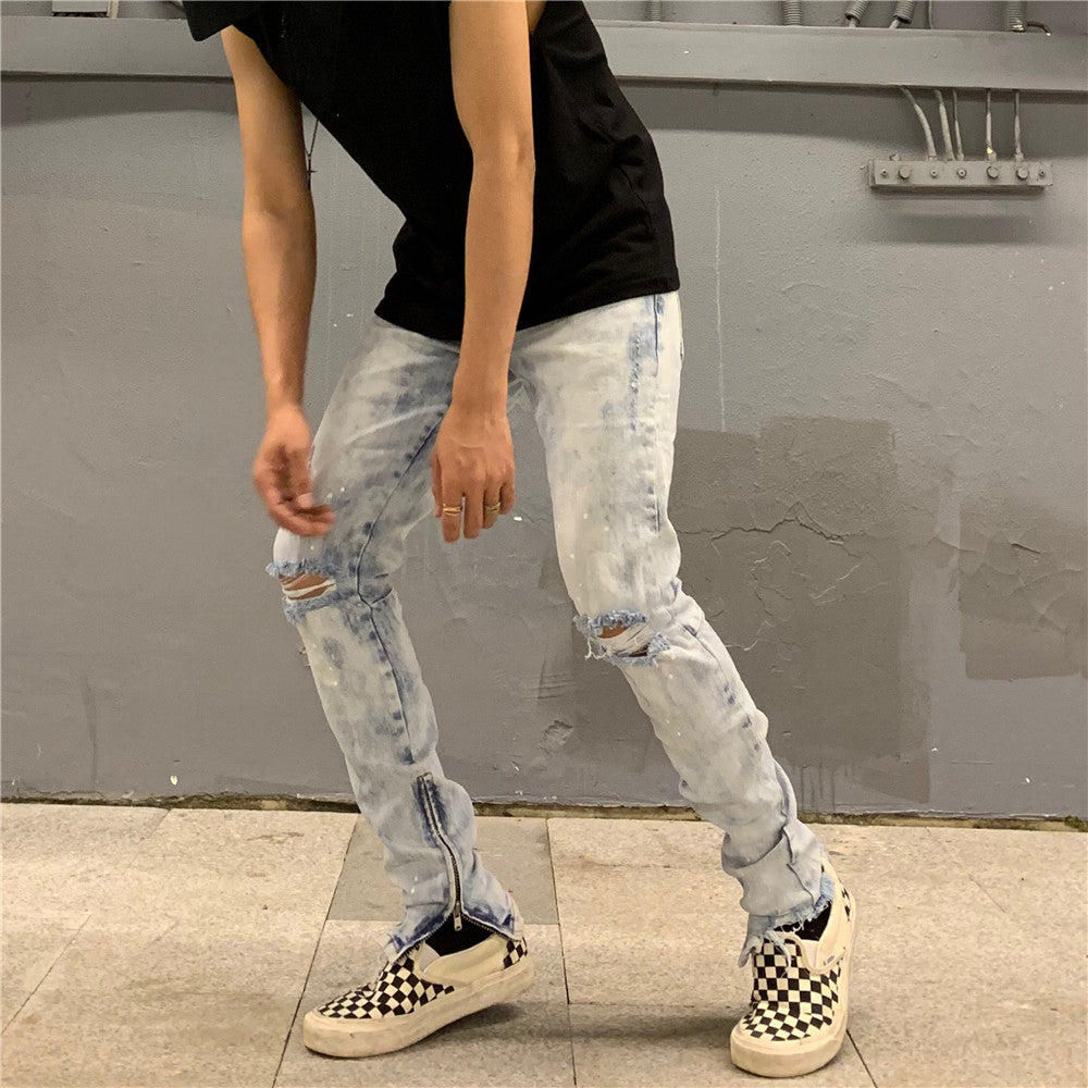 Jeans con cremallera