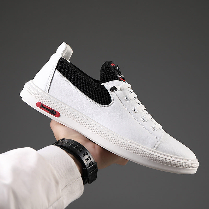 Zapatos blancos pequeños, zapatos de tabla salvajes para hombre, zapatos casuales individuales