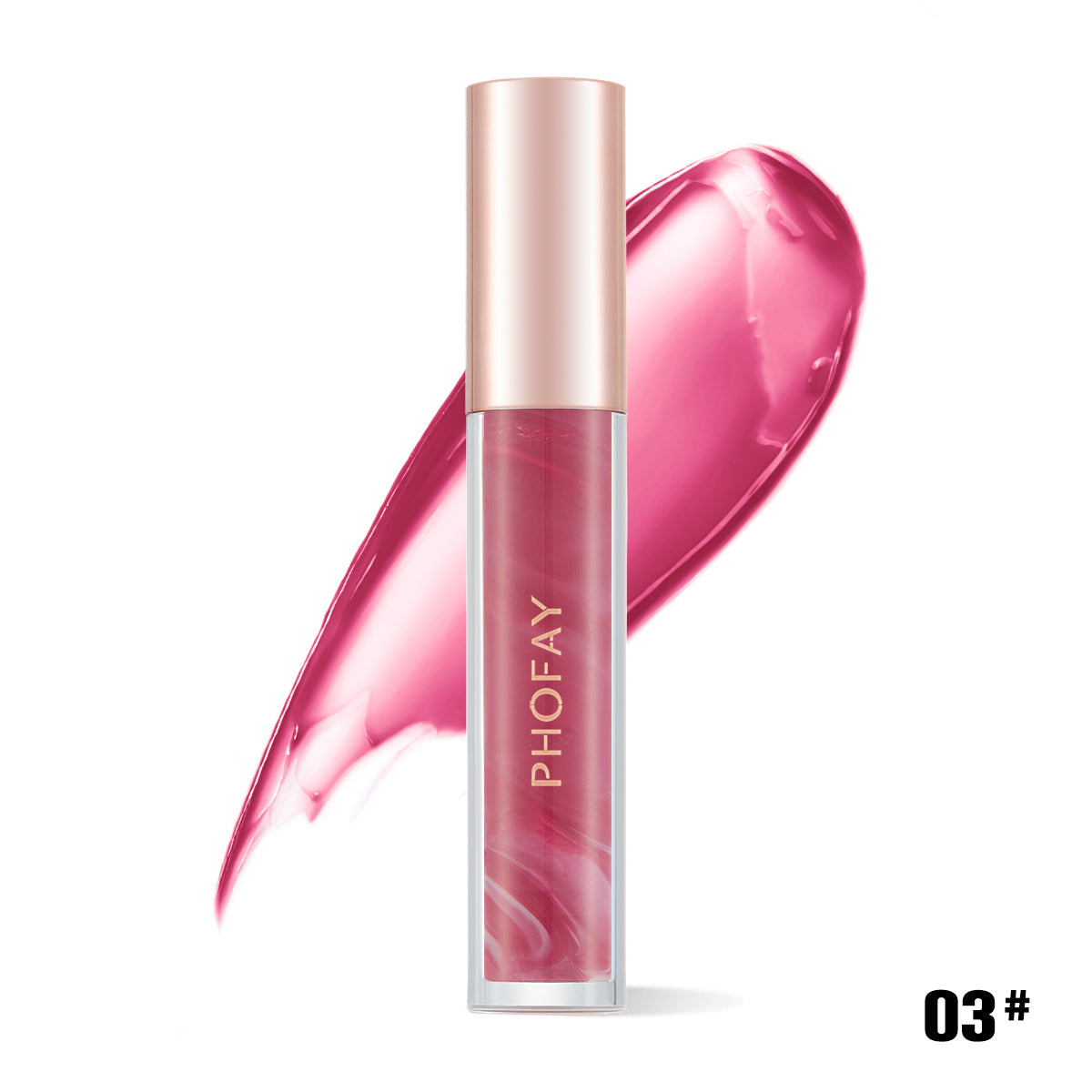Brillo de Labios Hidratante con Rosa Floreciente PHOFAY