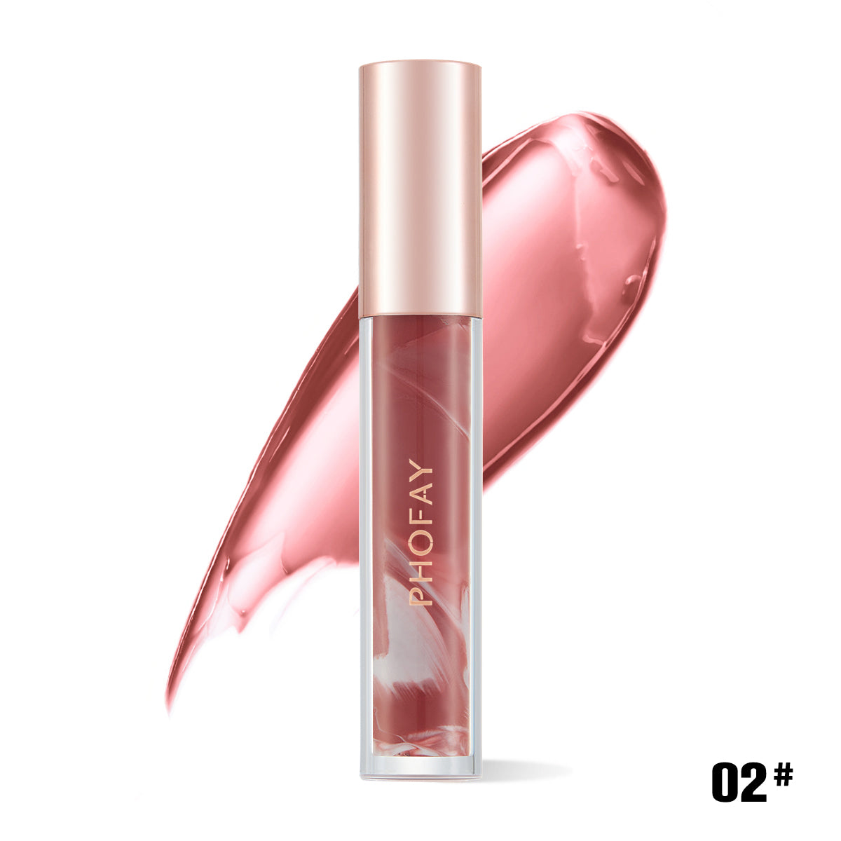 Brillo de Labios Hidratante con Rosa Floreciente PHOFAY